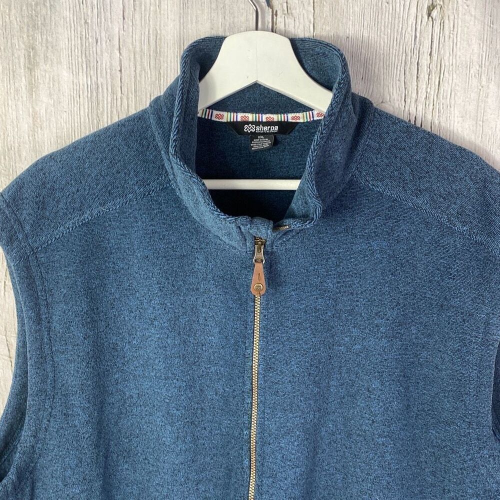 Sherpa Ropla Fleece Vest Neelo Blue Size XXL/2XL  D - Picture 2 of 10